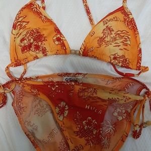 Yellow and Orange Sunset bikini